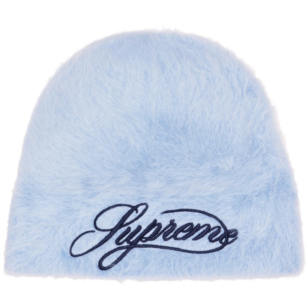 帽子 Supreme Brushed Stripe Beanie Light Blue Buy Supreme Brushed Stripe Beanie 'Light Blue' - FW24BN18 LIGHT